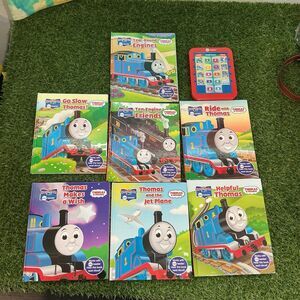Thomas & Friends Me Reader Electronic Reader + 7 Hardcover Books Lot